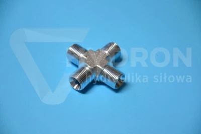 Czwórnik hydrauliczny BBBB 3/8 BSP