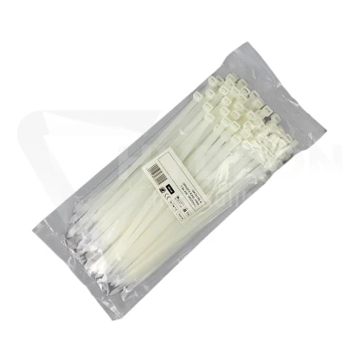 Taśma opaska kablowa 7,6x250mm - 100szt białe