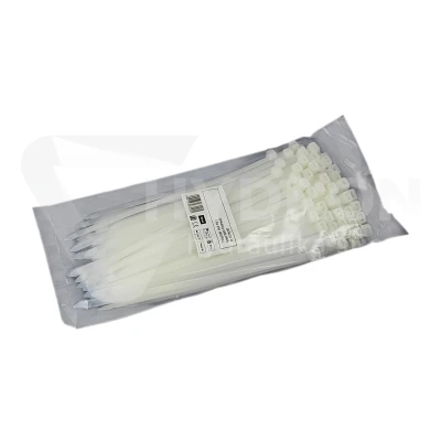 Taśma opaska kablowa 7,6x250mm - 100szt białe