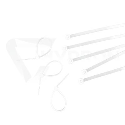 Taśma opaska kablowa 7,6x250mm - 100szt białe