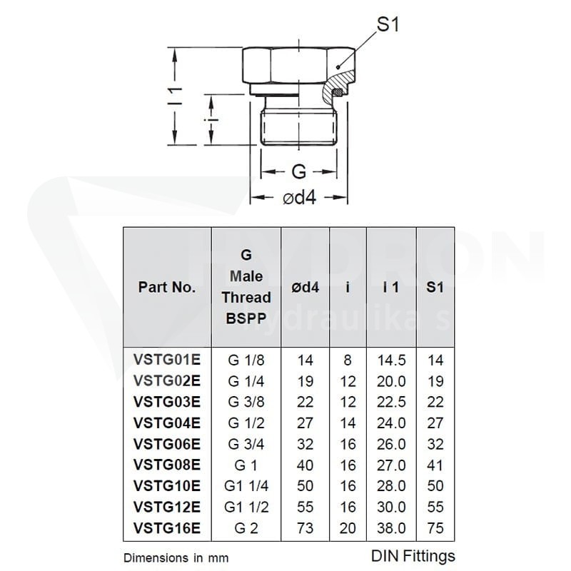 Korek gwintowany na imbus VSTI BSP 3/4" ED uszczel
