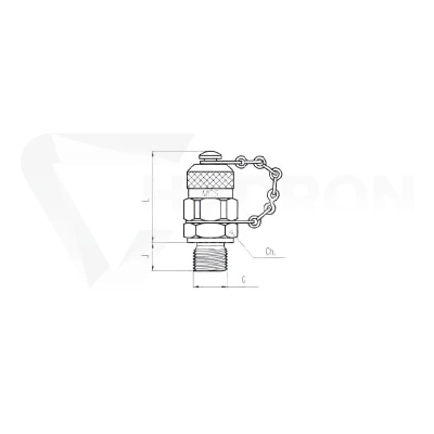 Przyłączka pomiarowa z nakrętką M18X1,5 12L