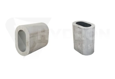 Tuleja aluminiowa do zaciskania lin stalowych fi22
