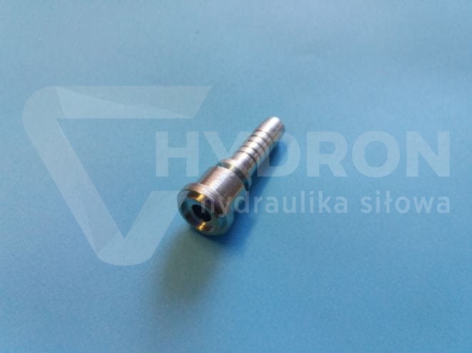Końcówka płaska do gazu na wąż DN10 (T.001/G)+NUT