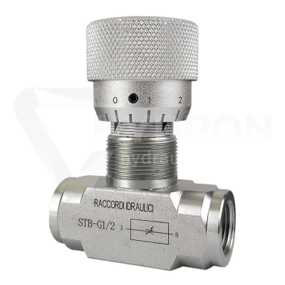 Zawór dławiący VRFB/STB 90° 1/2" 350bar 50l/min