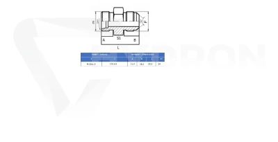 Przyłączka prosta ED M22X1,5 / 7/8 JIC