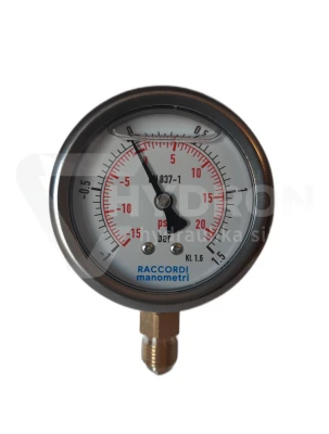 Wakuometr dolny (-1-+1,5 BAR) gwint 1/4"