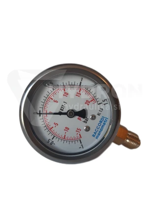 Wakuometr dolny (-1-+1,5 BAR) gwint 1/4"