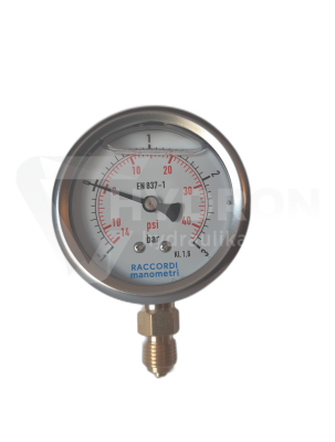 Przejdź do produktu Wakuometr dolny (-1-+3 BAR) gwint 1/4"