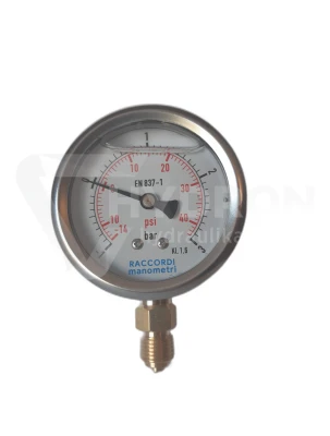 Wakuometr dolny (-1-+3 BAR) gwint 1/4"