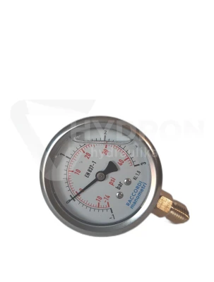 Wakuometr dolny (-1-+3 BAR) gwint 1/4"