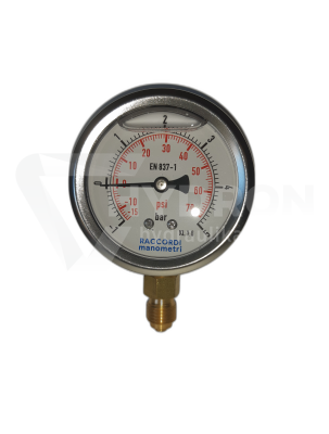 Przejdź do produktu Wakuometr dolny (-1-+5 BAR) gwint 1/4"