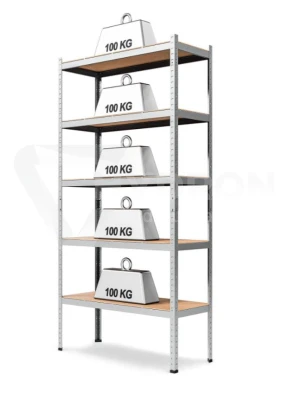 Regał magazynowy 5-półkowy 180x90x40cm