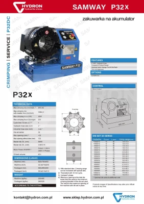 Zakuwarka mobilna do węży P32X 12V (na samochód)