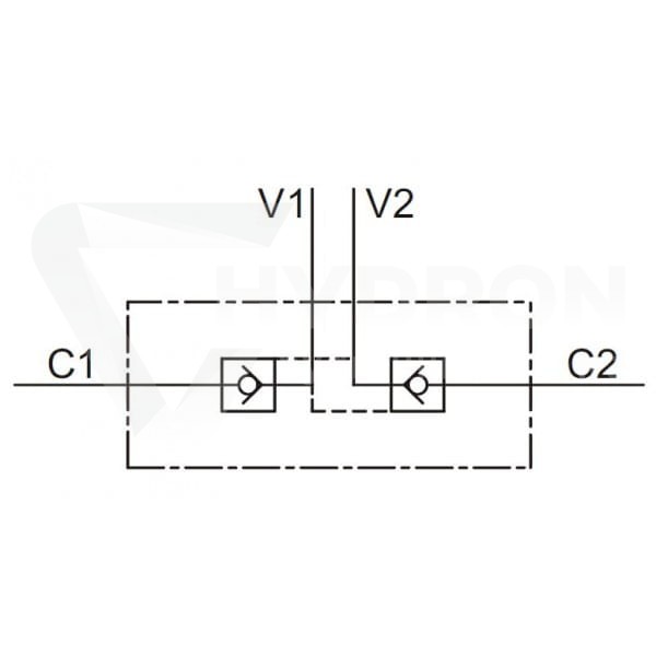 Zawór VBPDE zwrotny bliźniaczy sterowany 1/2"