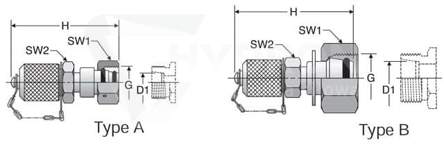 Przyłączka pomiarowa z nakrętką M16x1,5 8S VKA3