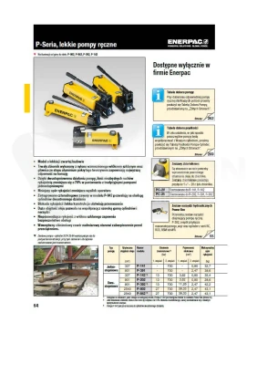 Pompa ręczna hydrauliczna ENERPAC P392 dwustopniow
