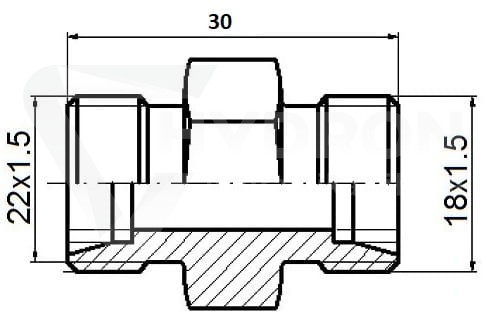 Złączka / Przyłączka M18X1,5/M22X1,5 12L/15L S27