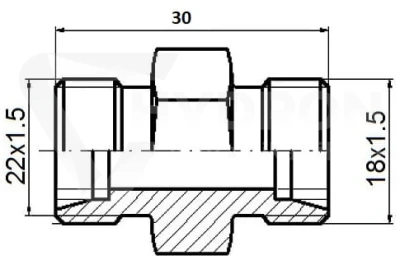Złączka / Przyłączka M18X1,5/M22X1,5 12L/15L S27