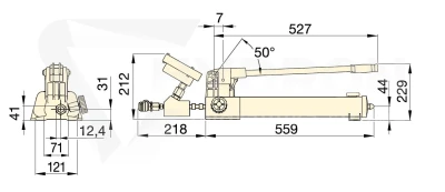 Pompa ręczna ENERPAC HPT1500 1500bar z manometrem