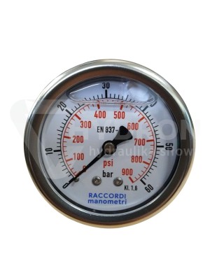 Przejdź do produktu Manometr tylny 60 bar MG3-63 gwint 1/4"