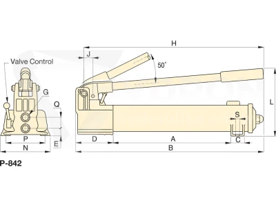 Pompa ręczna ENERPAC P842 dwustopniowa