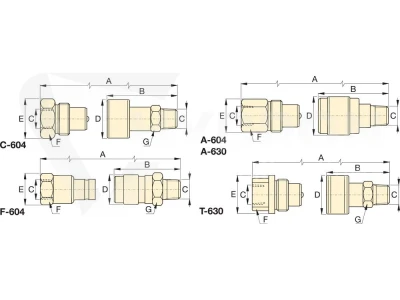 Szybkozłącze wtyk CH604 ENERPAC 3/8" NPTF 700bar