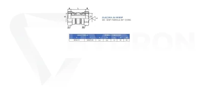 Złączka AA BSP 1/4"/M18X1,5 12L