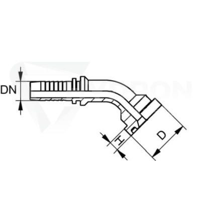 Przejdź do produktu Końcówka SFS 45° DN20 41,3 3/4" 9000 PSI 4SH SC