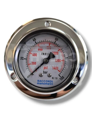 Manometr tablicowy tylny 100 bar 63gwint 1/4"
