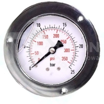 Manometr tablicowy tylny 25 bar 63 gwint 1/4"