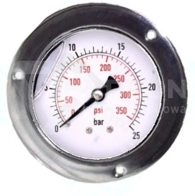 Manometr tablicowy tylny 25 bar 63 gwint 1/4"