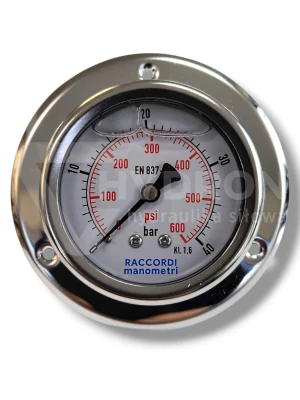 Manometr tablicowy tylny 40 bar 63 gwint 1/4"