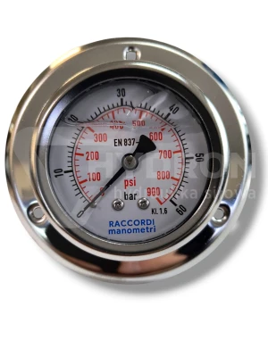Manometr tablicowy tylny 60 bar 63 gwint 1/4"