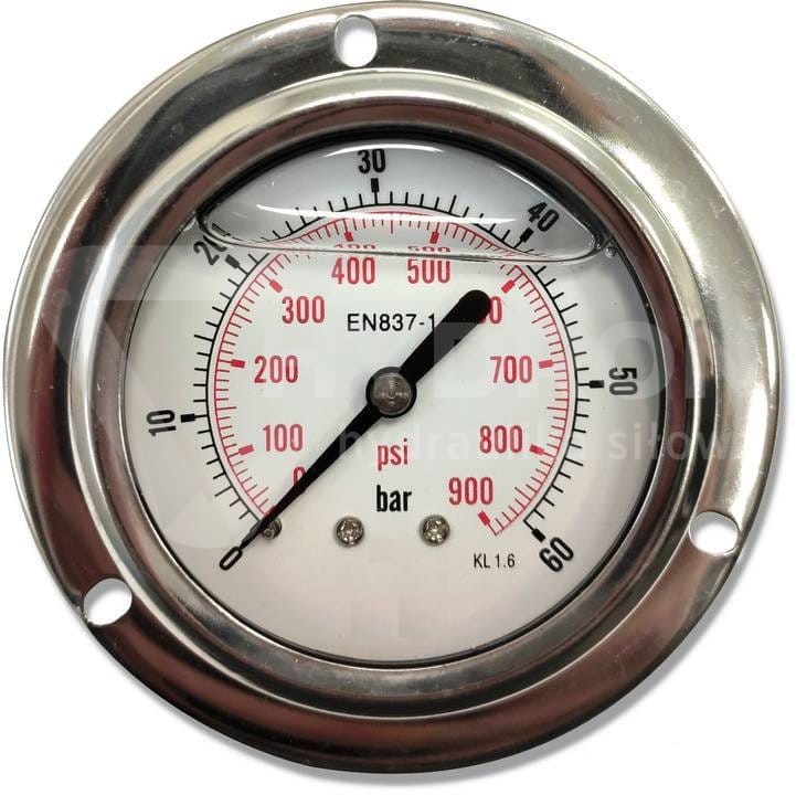 Manometr tablicowy tylny 60 bar 63 gwint 1/4"