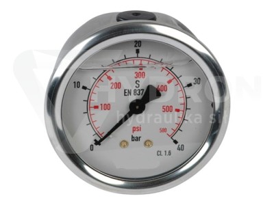 Przejdź do produktu Manometr 100mm do 400 bar tylny 1/2"