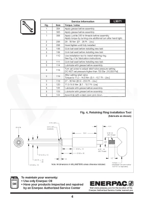 Zestaw naprawczy do pompy P39 ENERPAC P39K50