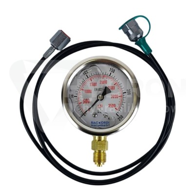 Przejdź do produktu Przewód pomiarowy+manometr 250bar G1/4 L=1500