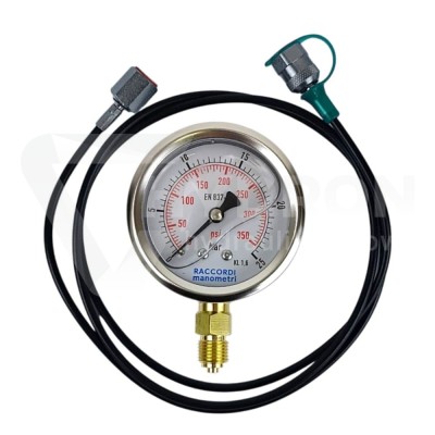 Przejdź do produktu Przewód pomiarowy+manometr 25bar G1/4 L=1500