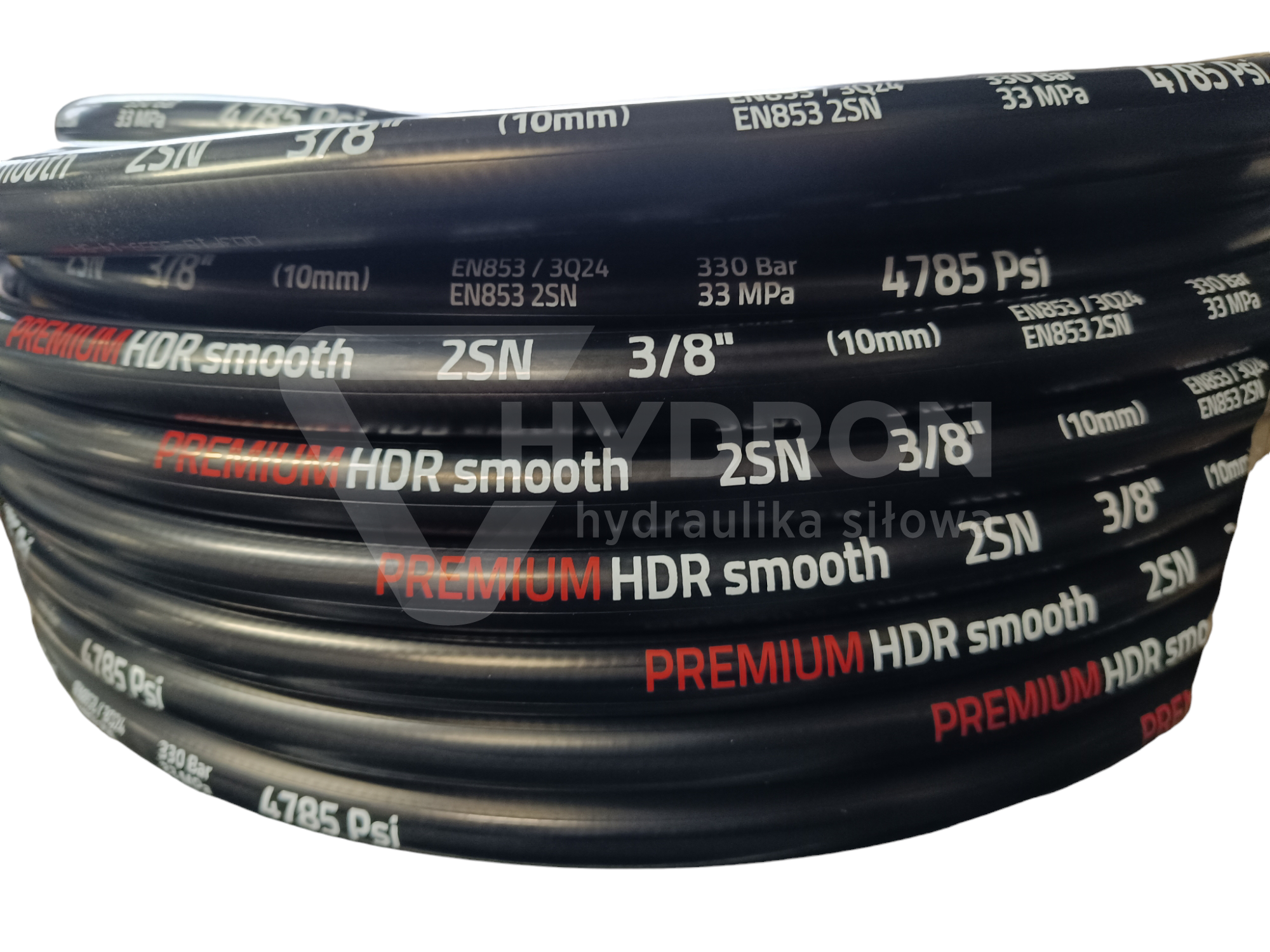 Wąż hydrauliczny DN10 2SN (3/8") 330 bar gładki
