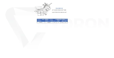Kolanko AB 45° M18X1,5 12L
