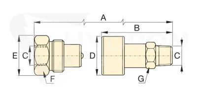Komplet Szybkozłącza ENERPAC C604 3/8" NPTF 700BAR