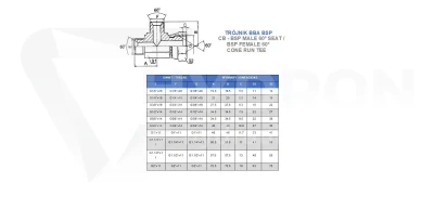 Trójnik BBA 3/8" BSP stal nierdzewna 1.4571