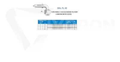Końcówka DKL-FL 90° DN16 M27x1,5