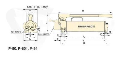 Zestaw naprawczy do pompy P84 ENERPAC P84K50