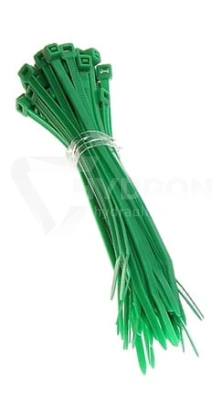 Taśma opaska kablowa 2,5x200mm - 100szt zielone
