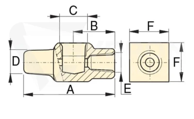 GA1 Adapter manometru 1/2" NPTF ENERPAC 700bar.