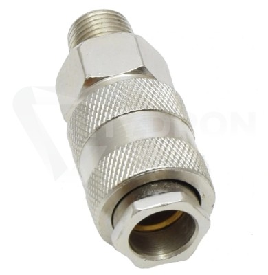 Przejdź do produktu Szybkozłączka zatrzaskowa 1/4" gwint zew.
