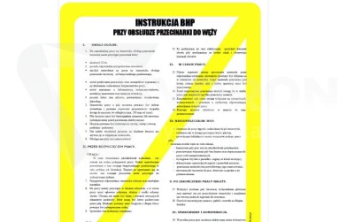 Przejdź do produktu Instrukcja BHP przecinarki do węży