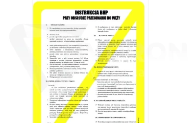 Instrukcja BHP przecinarki do węży